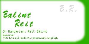 balint reit business card