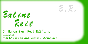 balint reit business card
